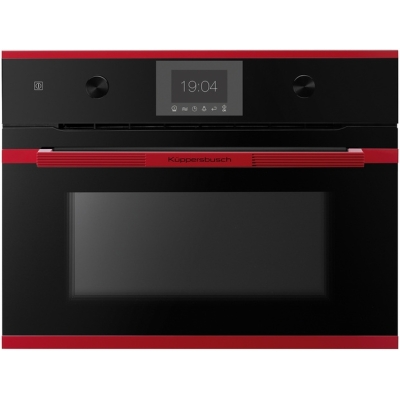 Küppersbusch CBM 6350.0 S8, oven with microwave, black / hot chilli, with 5 year guarantee!