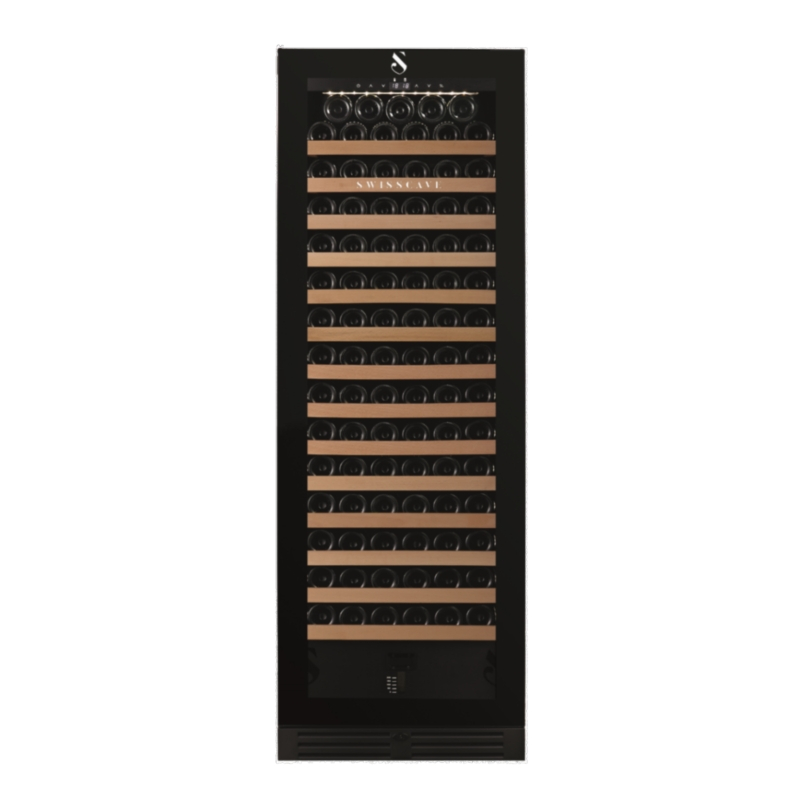 Swisscave WLB-460FHU-MIX, 1-zone wine refrigerator 172 cm, 168 bottles, black. With a 5 year guarantee!