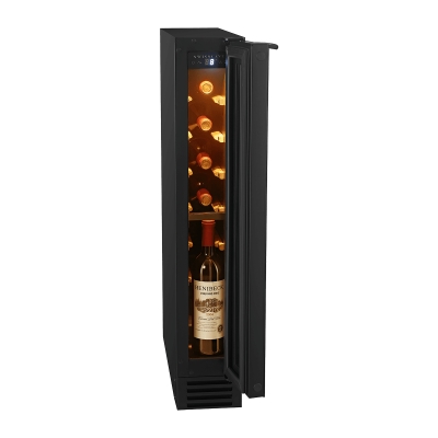 Swisscave WLU-30F, 1-zone undercounter wine refrigerator 15 cm, 9 bottles, black. With a 5 year guarantee!