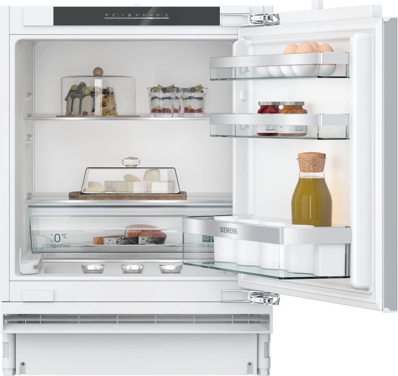 Siemens KU21RADE0, iQ500, undercounter refrigerator, 82 x 60 cm, flat hinge with soft closing, EEK: E, with 5 year guarantee!