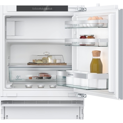 Siemens KU22LADD0, iQ500, undercounter refrigerator with freezer compartment, 82 x 60 cm, flat hinge with soft close, EEK: D, with 5 year guarantee!