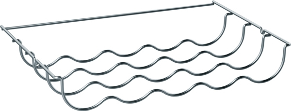Siemens KS10Z030, bottle rack, chrome bottle rack for floor-standing devices, suitable for: KG3xE, KG3xV, KS36F and KSxxV