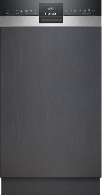 Siemens SR53ES25KE, iQ300, partially integrated dishwasher, 45 cm, brushed steel, EEK: B, with 5 year guarantee!