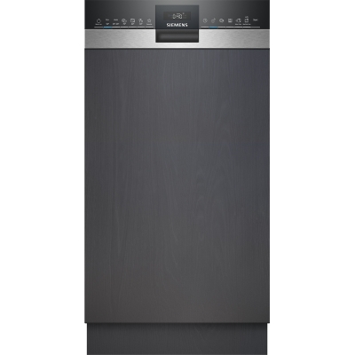 Siemens SR55ZS10ME, iQ500, partially integrated dishwasher, 45 cm, brushed steel, EEK: C, with 5 year guarantee!