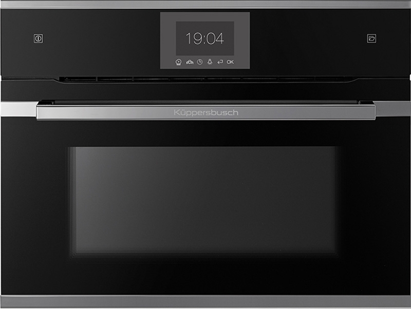 Küppersbusch CBD 6550.0 S3, compact oven black / silver chrome, with 5 year guarantee!