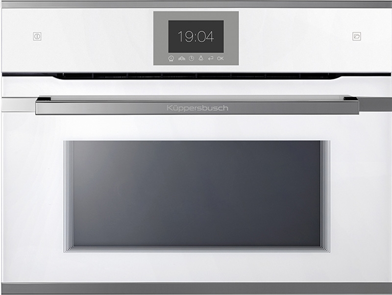 Küppersbusch CBD 6550.0 W3, compact oven white / Silver Chrome, with 5 year guarantee!