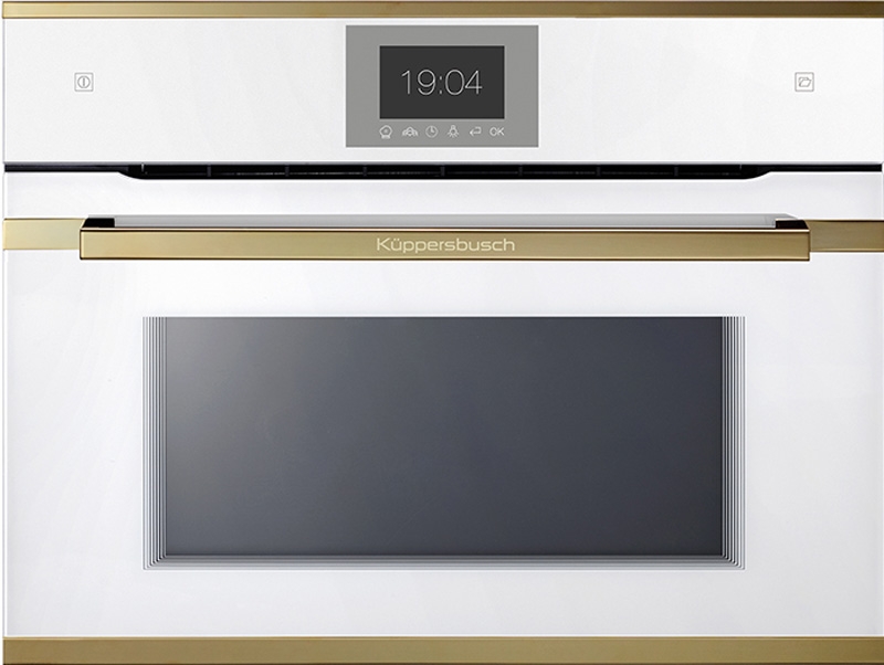 Küppersbusch CBD 6550.0 W4, compact oven white / gold, with 5 year guarantee!