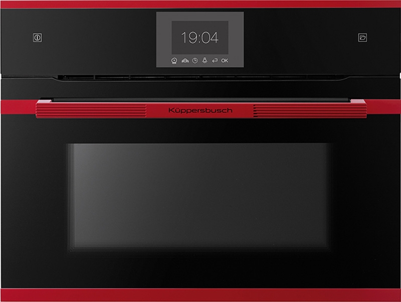 Küppersbusch CBD 6550.0 S8, compact oven black / hot chili, with 5 year guarantee!