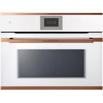 Küppersbusch CBM 6550.0 W7, mikrolaineahjuga ahi, valge/vask, garantiiga 5 aastat!