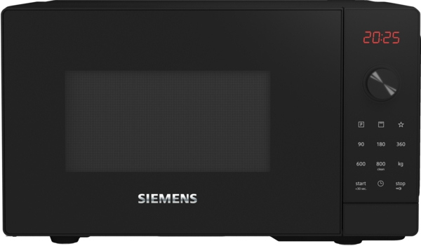 Siemens FE023LMB2, iQ300, freestanding microwave, 44 x 26 cm, black, stainless steel, 5 year guarantee