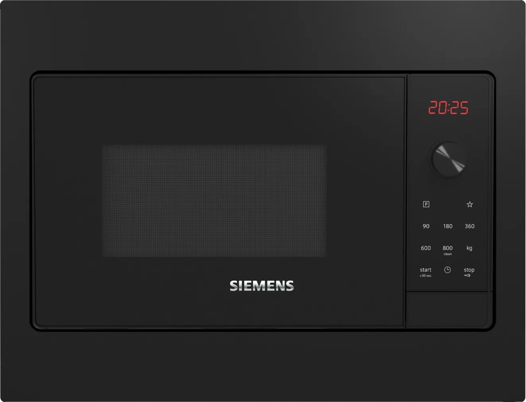 Siemens BF523LMB3, iQ300 built-in microwave black, left stop, hydrolysis, 5 year guarantee