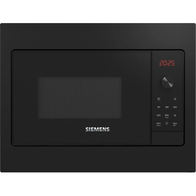 Siemens BF523LMB3, iQ300 built-in microwave black, left stop, hydrolysis, 5 year guarantee