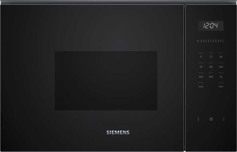 Siemens BF525LMB1, built-in microwave, 59 x 38 cm, iQ500, black, stainless steel, with 5 year guarantee!