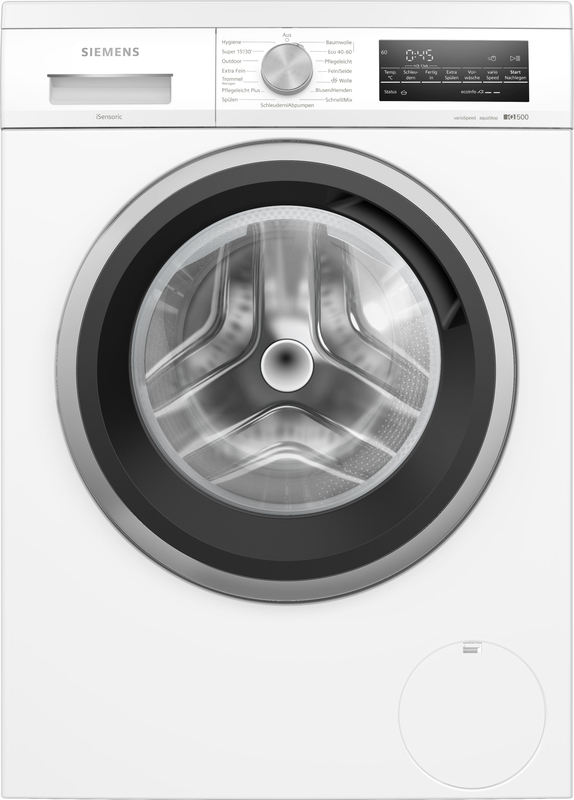 Siemens WU14UT70, iQ500, washing machine, can be built under the counter - front loader, 8 kg, max. 1400 rpm, white, EKK: B, with 5 year guarantee!
