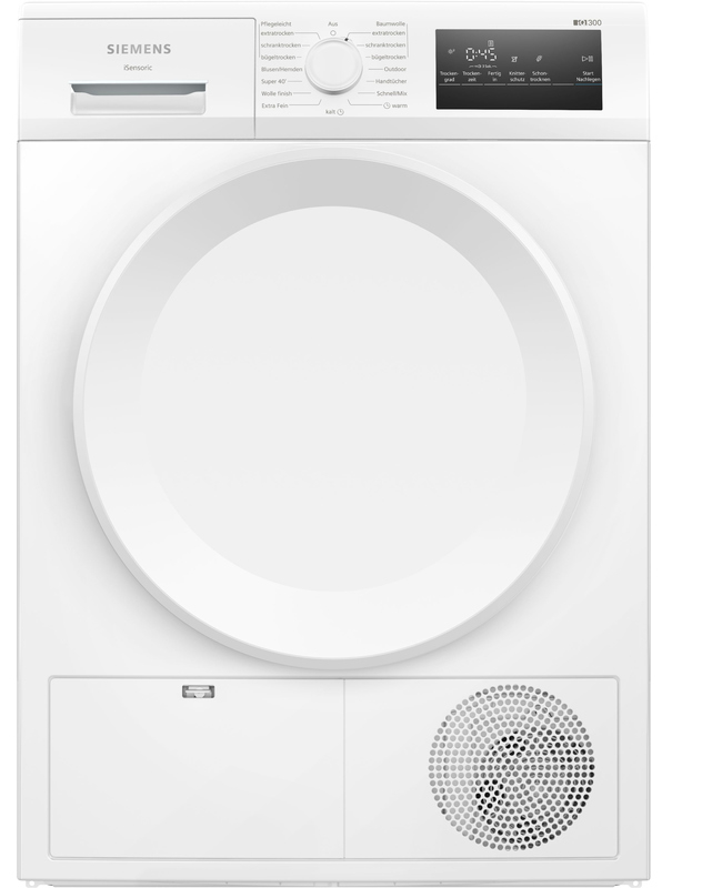 Siemens WT43H004, iQ300, heat pump dryer, 8 kg, white, EKK: E, with 5 year guarantee!