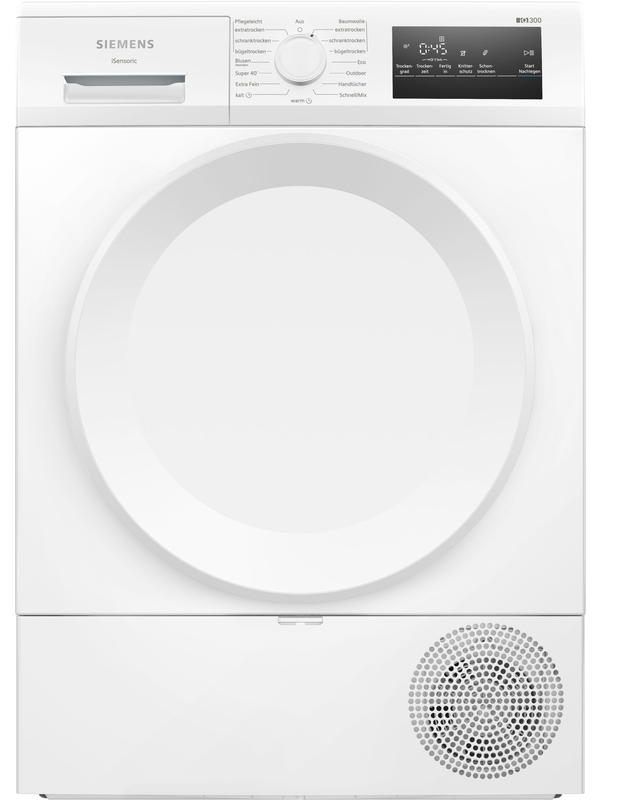 Siemens WT43HV04, iQ300, heat pump dryer, 8 kg, white, EKK: D, with 5 year guarantee!