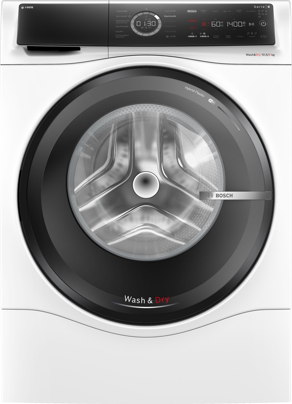 BOSCH WNC254A40, washer dryer, freestanding, 10.5/6 kg, series 8, 1400 rpm, EKK: D/A, with 5 year guarantee!