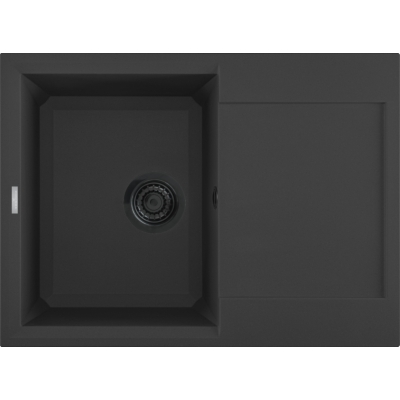 Reginox Bari 5, built-in granite sink, color nero black, R40317