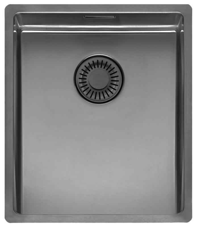 Reginox New York 34 x 40, stainless steel sink, color gun metal II, R39335