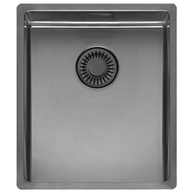 Reginox New York 34 x 40, stainless steel sink, color gun metal II, R39335