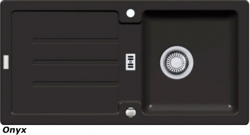 Franke Strata STG 614 Fragranit DuraKleen Plus, kurna korvikork, värvus Onyx, 114.0302.751