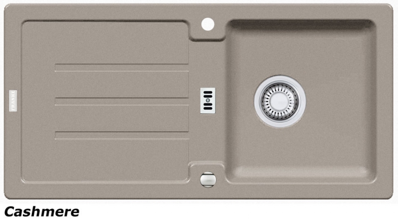 Franke Strata STG 614 Fragranit DuraKleen Plus, пробка корзины сита, цвет кашемир, 114.0302.762