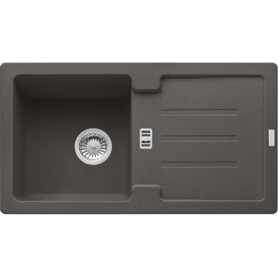 Franke Strata STG 614-78 Fragranit DuraKleen Plus, eccentric strainer basket, color slate gray, 114.0723.987