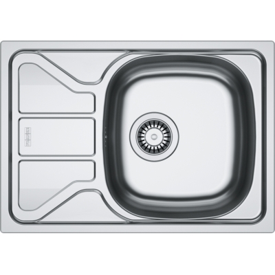Franke Flash FLN 611-62 (44) built-in sink unbrushed stainless steel, reversible, 101.0738.585
