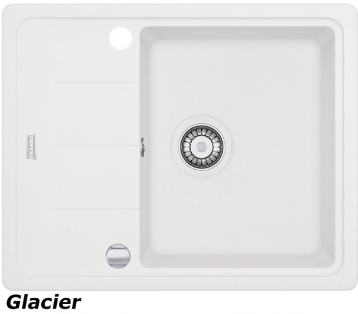 Franke Basis BFG 611-62 Fragranit DuraKleen Plus color Glacier, 114.0301.335