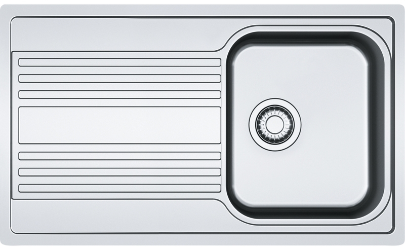 Встраиваемая мойка Franke Rapid RPX 211-86 Slimtop, массив нержавеющей стали, 127.0371.767