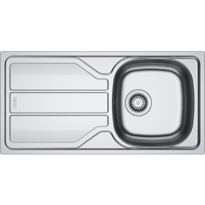 Franke Flash FLN 611-86 (44) built-in sink unbrushed stainless steel, reversible, 101.0738.583