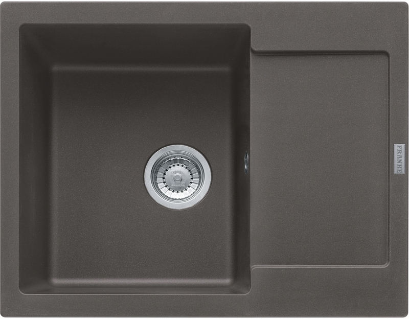 Franke Maris MRG 611-62, Fragranit+, push button valve, color slate gray, 114.0723.982