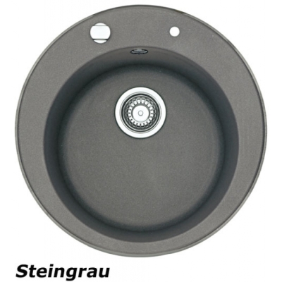 Franke Pamira ROG 610-41 Fragranit DuraKleen Plus, strainer basket stopper, color stone gray, 114.0009.542