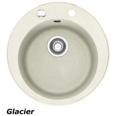 Franke Pamira ROG 610-41 Fragranit DuraKleen Plus, strainer basket stopper, color Glacier, 114.0009.546