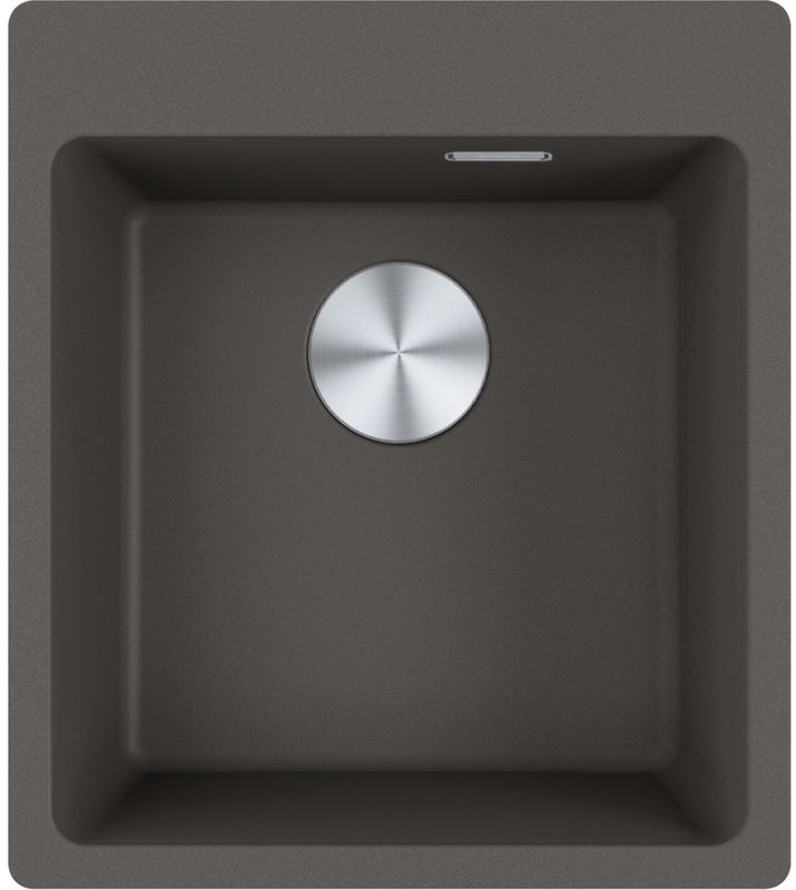Franke Maris MRG 610-39 A, built-in sink Fragranit DuraKleen Plus, color slate gray, stopper valve, 114.0715.528