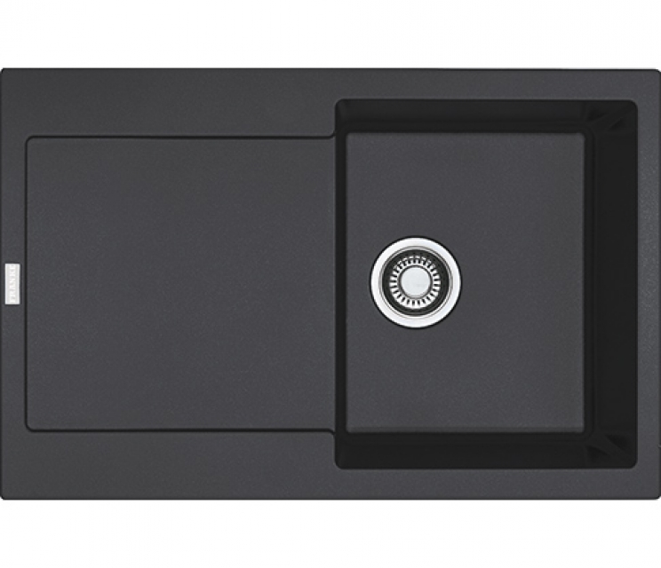 Franke Maris MRG 611 Fragranit+, push button valve, color onyx, 114.0477.485