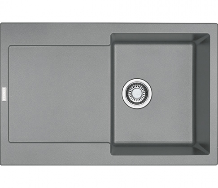 Franke Maris MRG 611 Fragranit+, push button valve, color stone gray, 114.0477.487