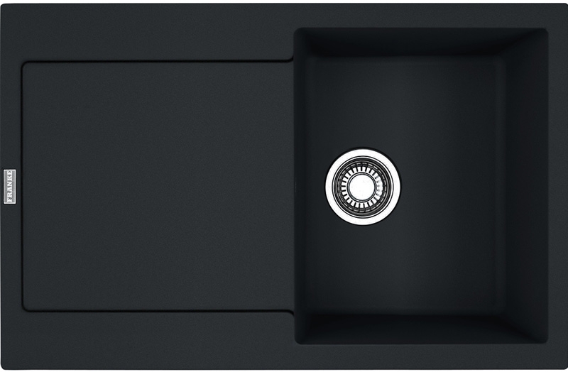 Franke Maris MRG 611 Fragranit+, push button valve, color matt black, 114.0627.366
