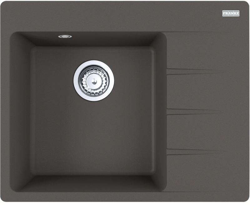 Franke Centro CNG 611-62 A Fragranit DuraKleen Plus, basin on the left, color slate gray, 114.0724.278