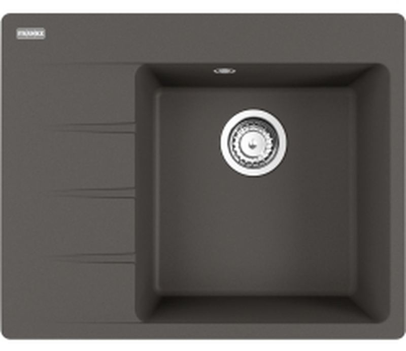 Franke Centro CNG 611-62 A Fragranit DuraKleen Plus, basin on the right, color slate gray, 114.0724.277