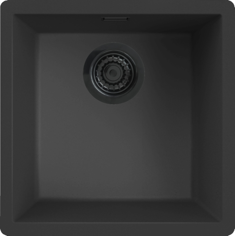Reginox Verona 40, built-in granite sink, color nero black, R40287