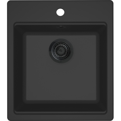 Reginox Florence 40, sisseehitatud graniidist valamu, kraaniaugu pank, värvus nero must, R40331