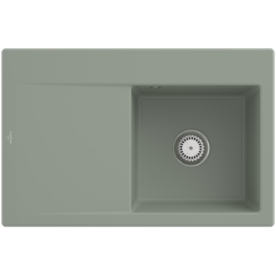 Villeroy &amp; Boch Subway Style 45, värvus R8 Morning Green, Premiumline, kraanikauss paremal