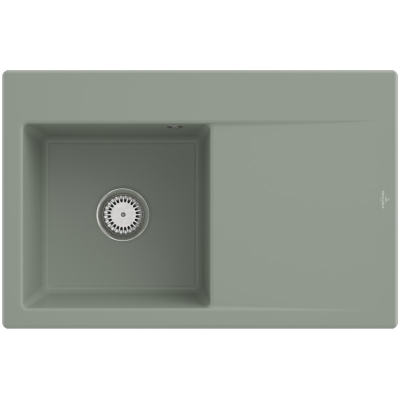 Villeroy &amp; Boch Subway Style 45, värvus R8 Morning Green, Premiumline, kraanikauss vasakul