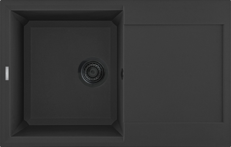 Reginox Bari 10, built-in granite sink, color nero black, R40324