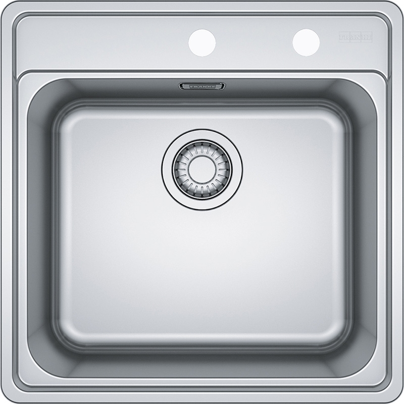 Franke Bell BCX 610-51 built-in basin, stainless steel, rotary knob valve, 101.0623.960