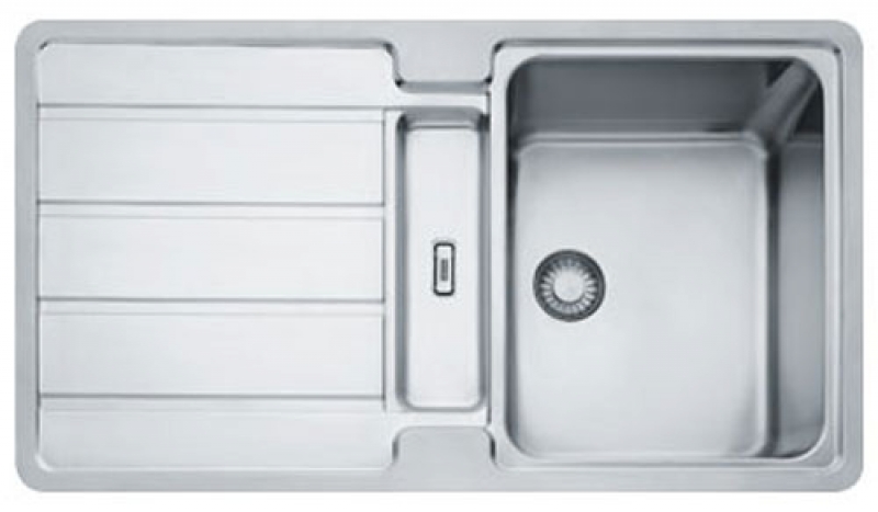 Franke Hydros HDX 284 built-in sink - SlimTop, push button valve, 127.0378.735