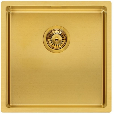 Reginox Miami 40x40, stainless steel sink PVD technology, color gold, R30714