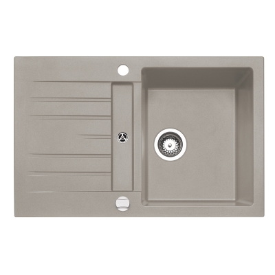 Naber set of built-in basins, composite, Corto 780, including Gramix 1 high-pressure fitting, granite concrete, 1106146