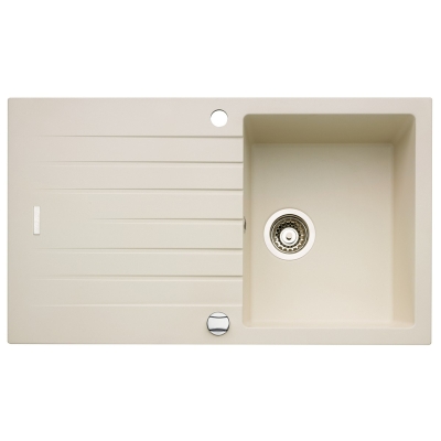 Naber set of built-in basins, composite, Angola 100, including Gramix 1 high-pressure fitting, granite magnolia, 1106105